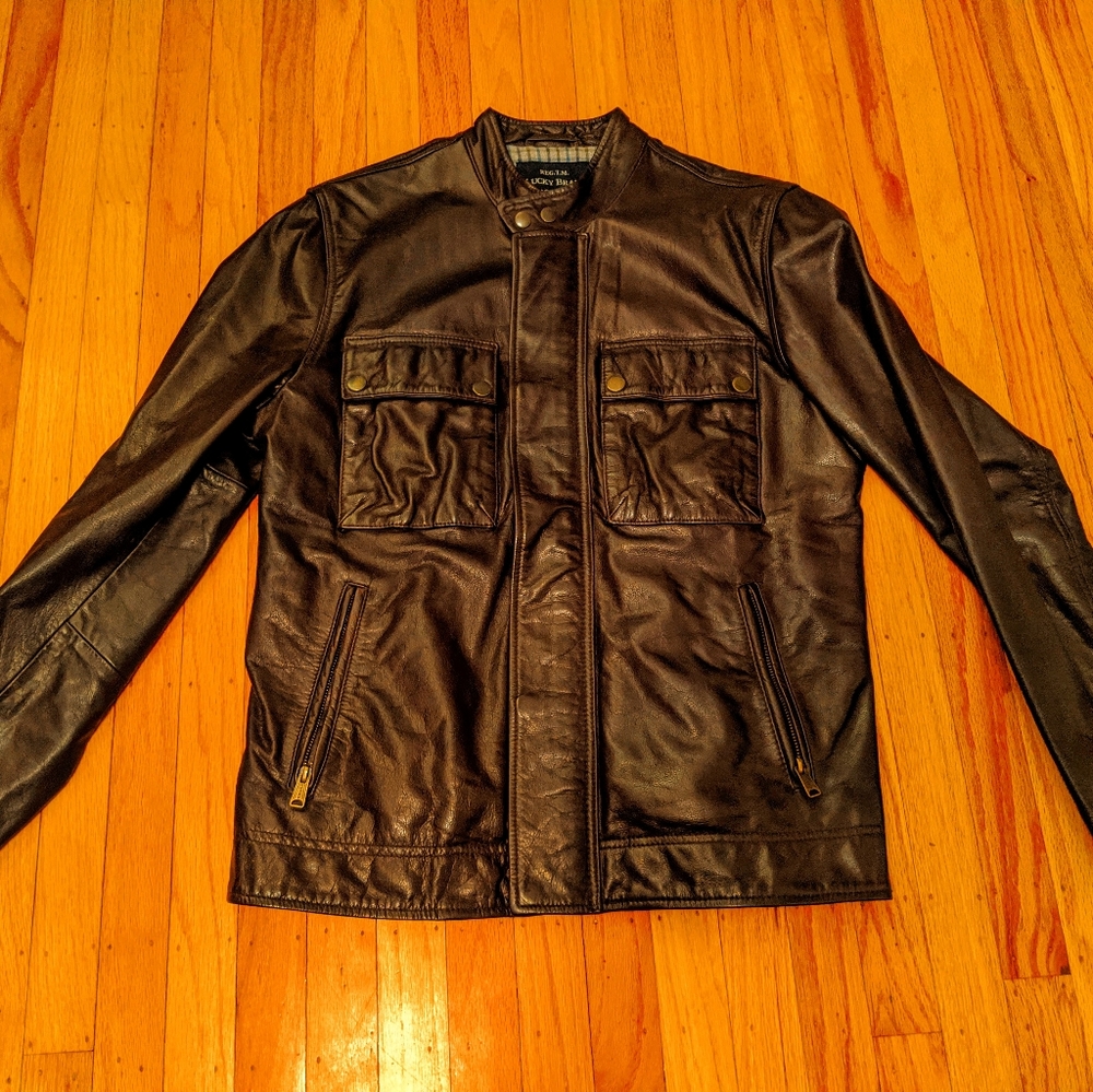 Lucky Brand Brown Leather Jacket